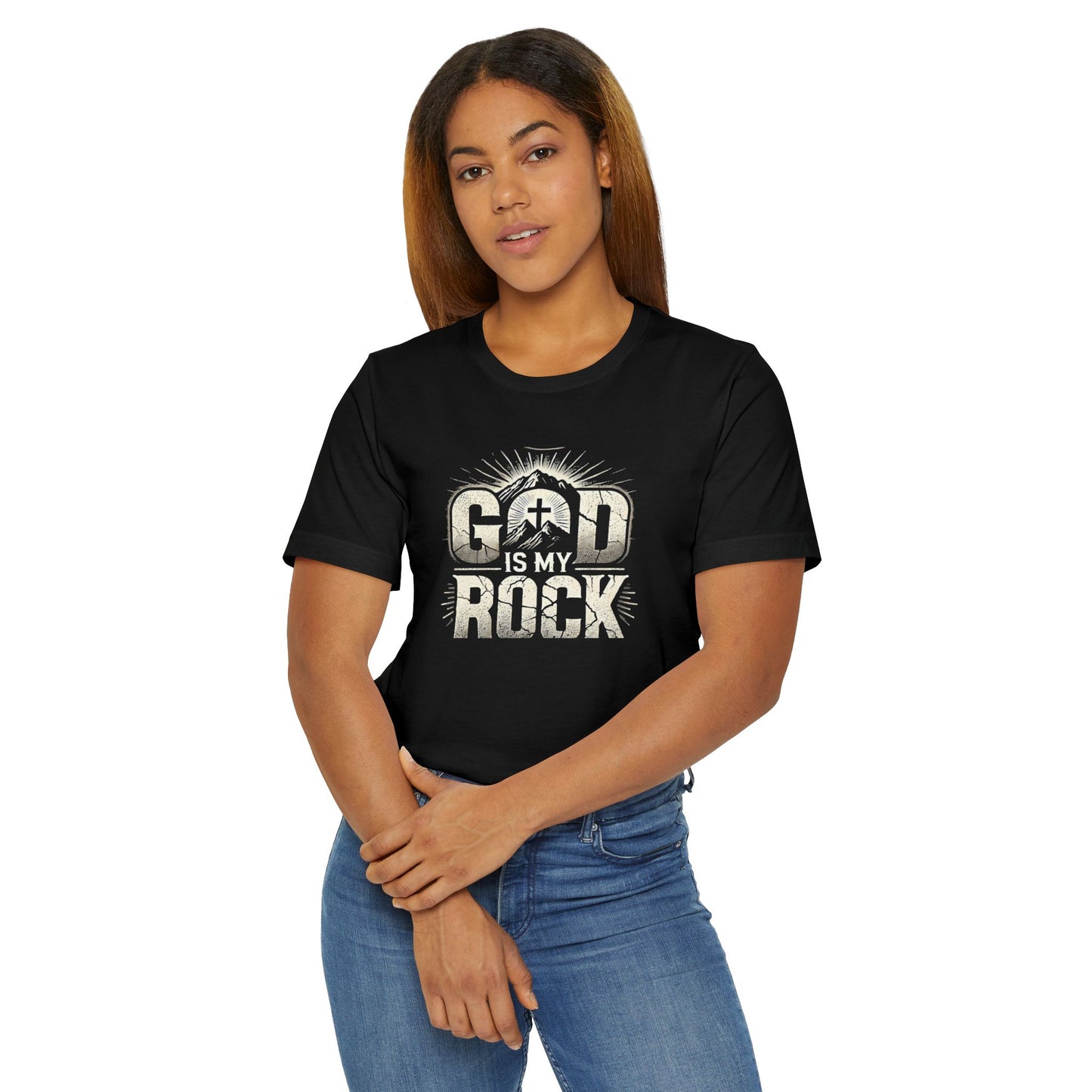 Unisex God Rock T-Shirt - Faith-Inspired Graphic Tee for Everyday Wear