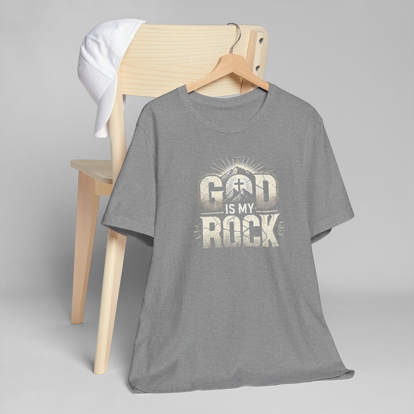 Unisex God Rock T-Shirt - Faith-Inspired Graphic Tee for Everyday Wear