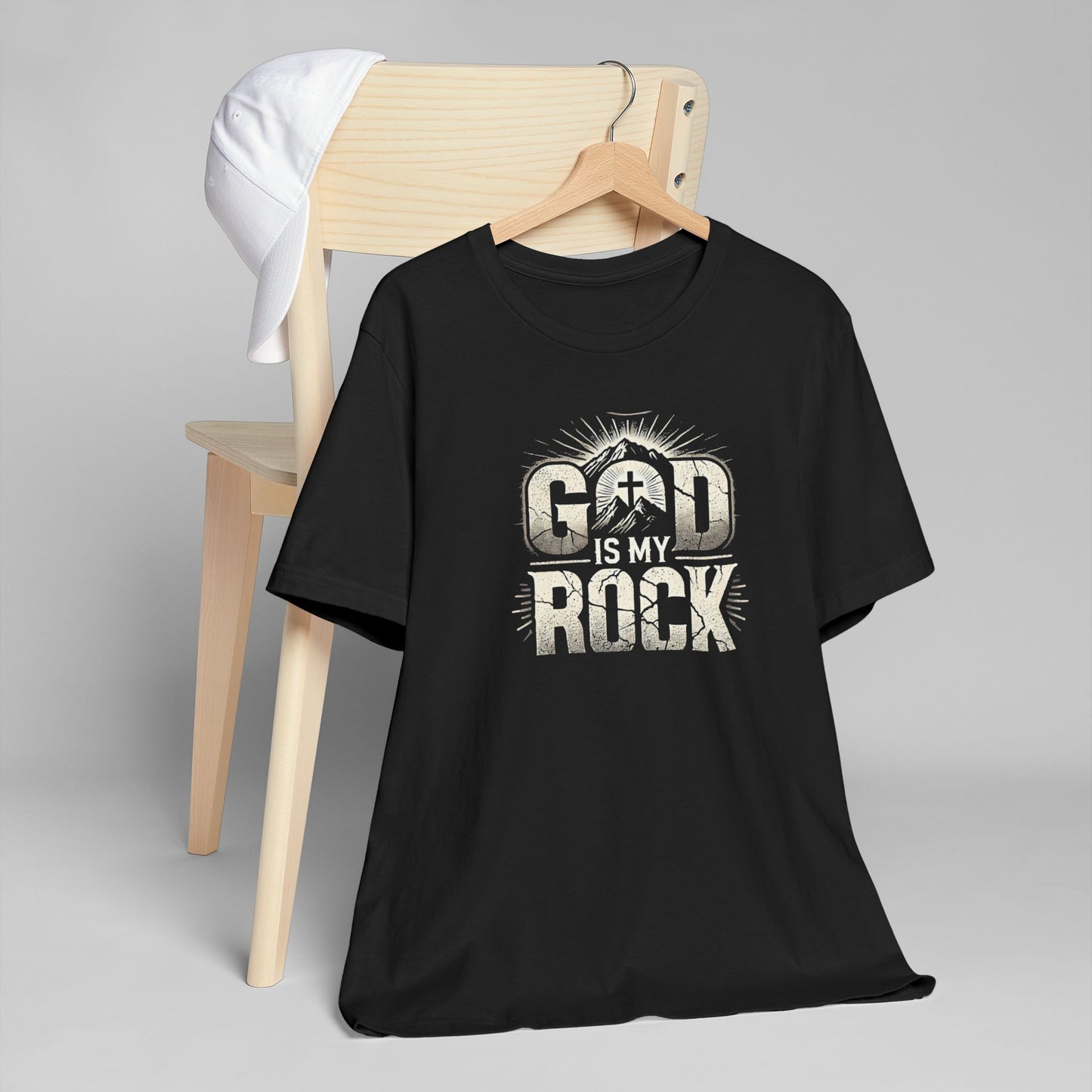 Unisex God Rock T-Shirt - Faith-Inspired Graphic Tee for Everyday Wear