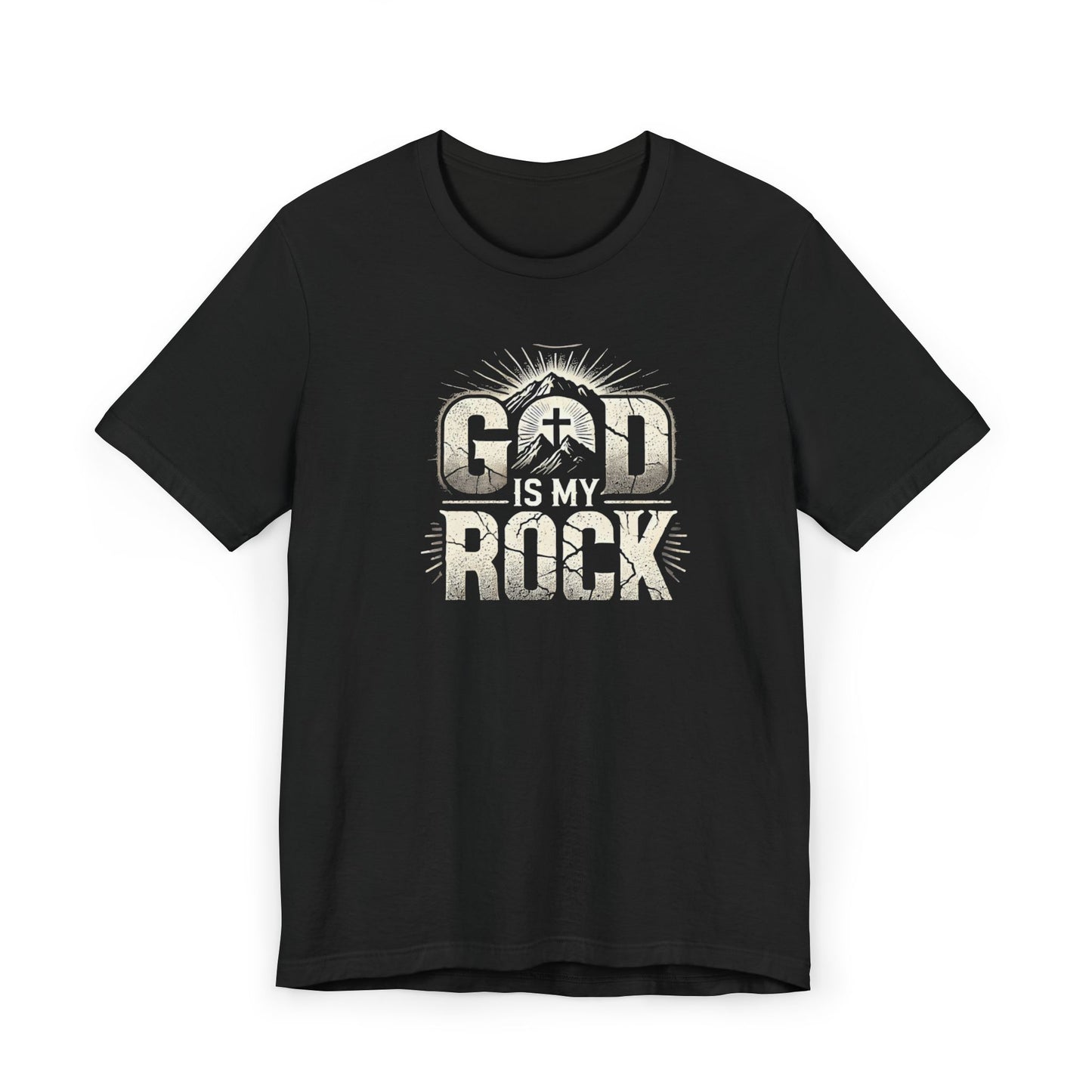 Unisex God Rock T-Shirt - Faith-Inspired Graphic Tee for Everyday Wear